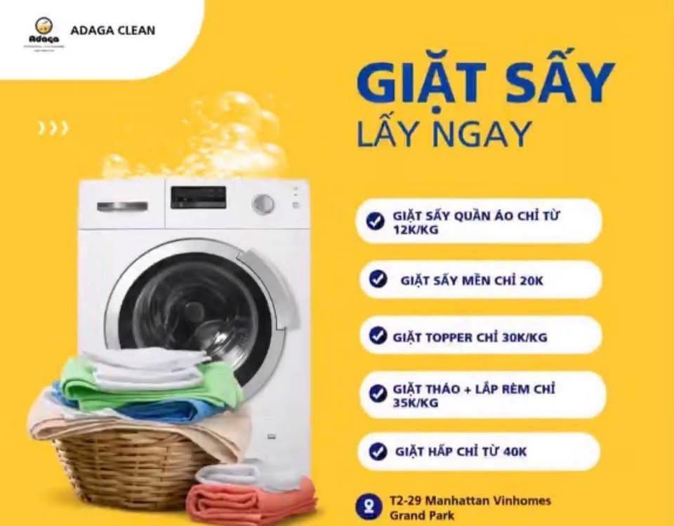 Dịch vụ giặt sấy, giặt ủi, vệ sinh gấu bông, rèm, topper, chăn mền, giao nhận tận sảnh miễn phí, giá từ 12k/kg. Liên hệ: 0938374600.
