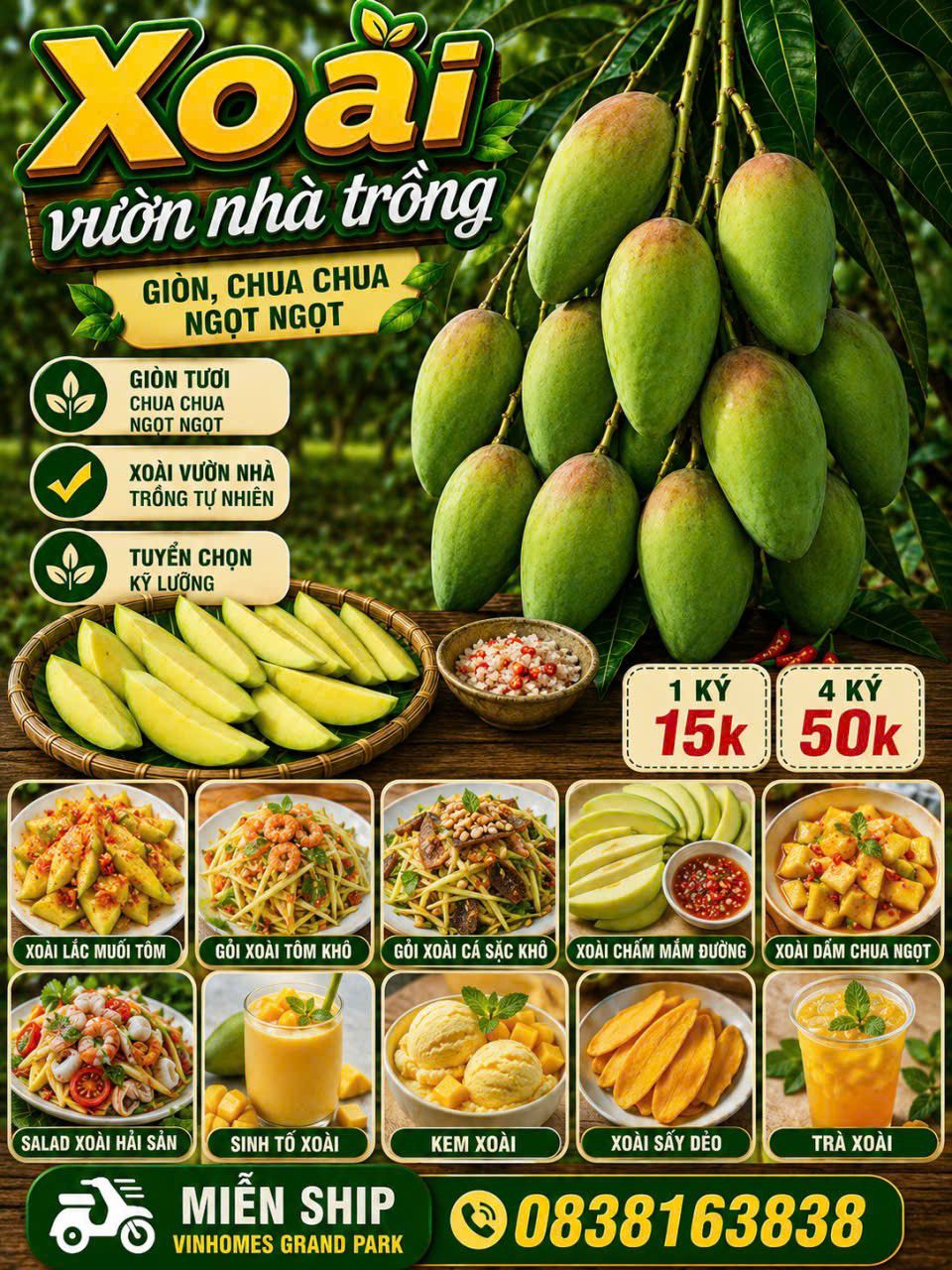 Nguyên liệu làm gỏi xoài tôm khô gồm xoài bào sợi, tôm khô, rau răm, đậu phộng, trộn với nước mắm chua ngọt. Phù hợp cho bữa ăn gia đình.