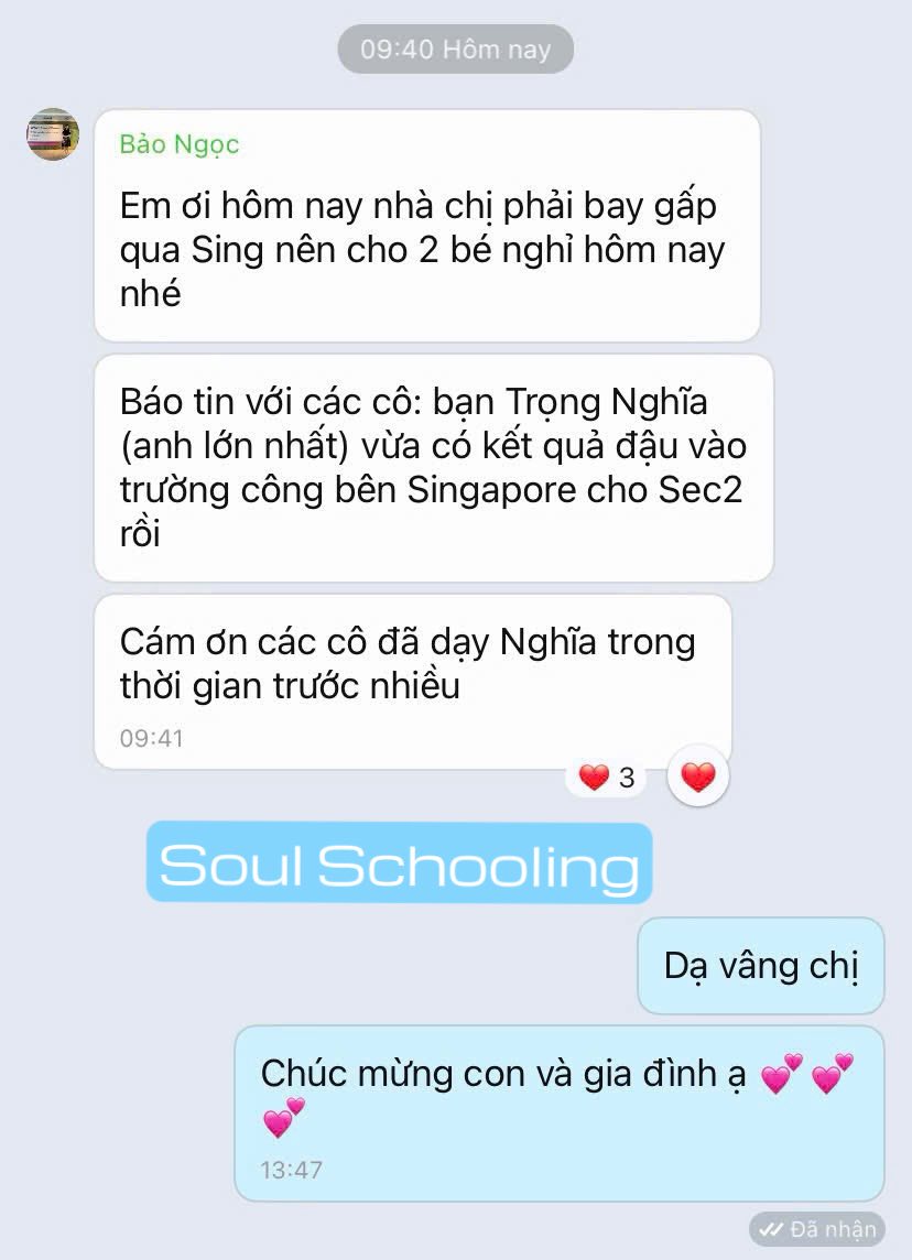 Nhận dạy tiếng Anh, Toán, Khoa học cho học sinh Vinschool và các trường, luyện thi Cambridge, lớp cá nhân hóa 1:1 hoặc nhóm nhỏ, có lớp online, tặng buổi học thử.