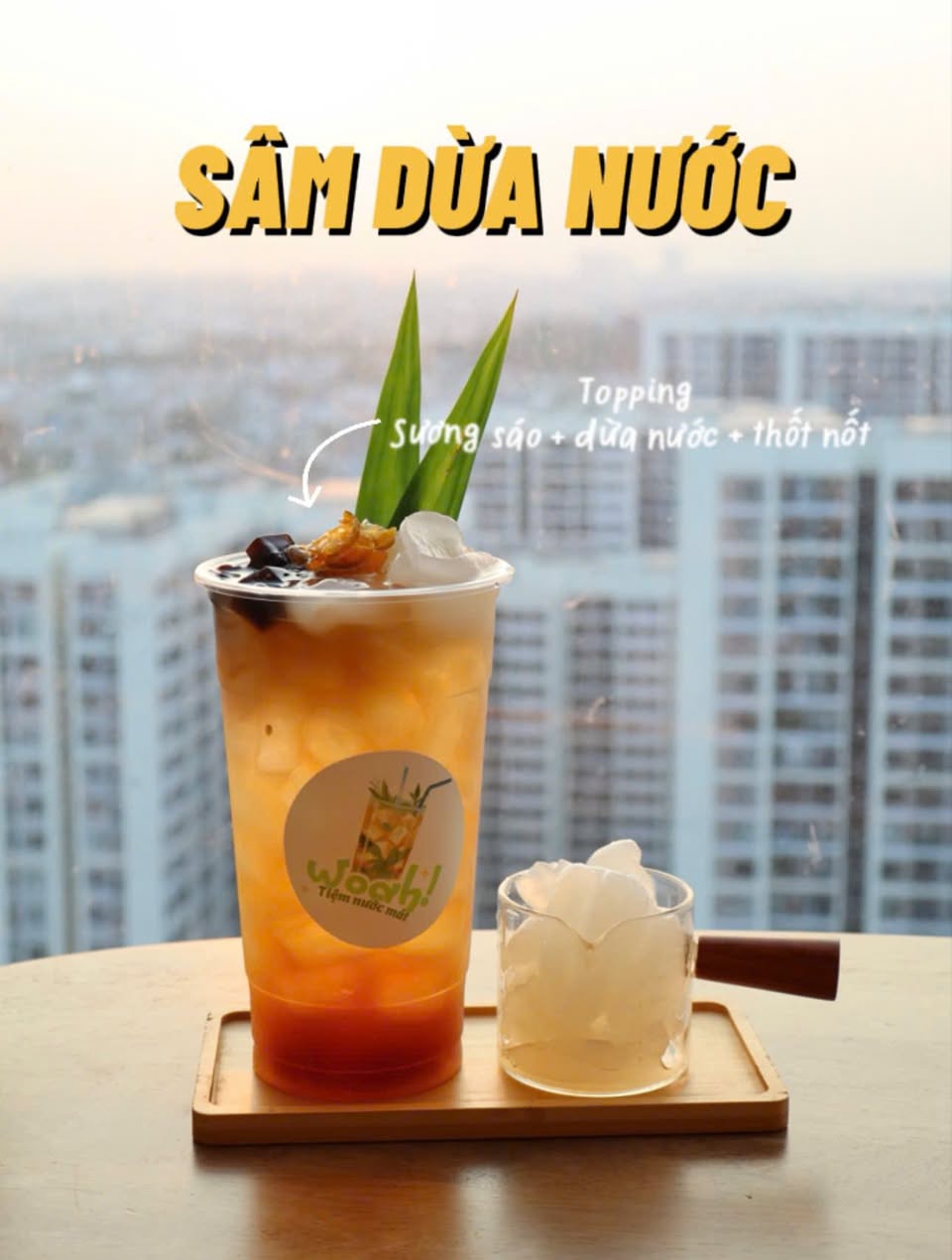 Woah Tiệm Nước Mát bán các loại nước mát, đồ uống thảo mộc giải khát cho cư dân. Đặt hàng dễ dàng, phù hợp cho ngày hè.