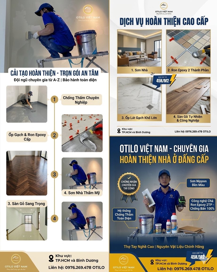 Dịch vụ sơn sửa, cải tạo nhà, lát sàn, chống thấm, sửa trần thạch cao, lắp lavabo, báo giá nhanh cho cư dân. Liên hệ tư vấn 24/24 qua Zalo.