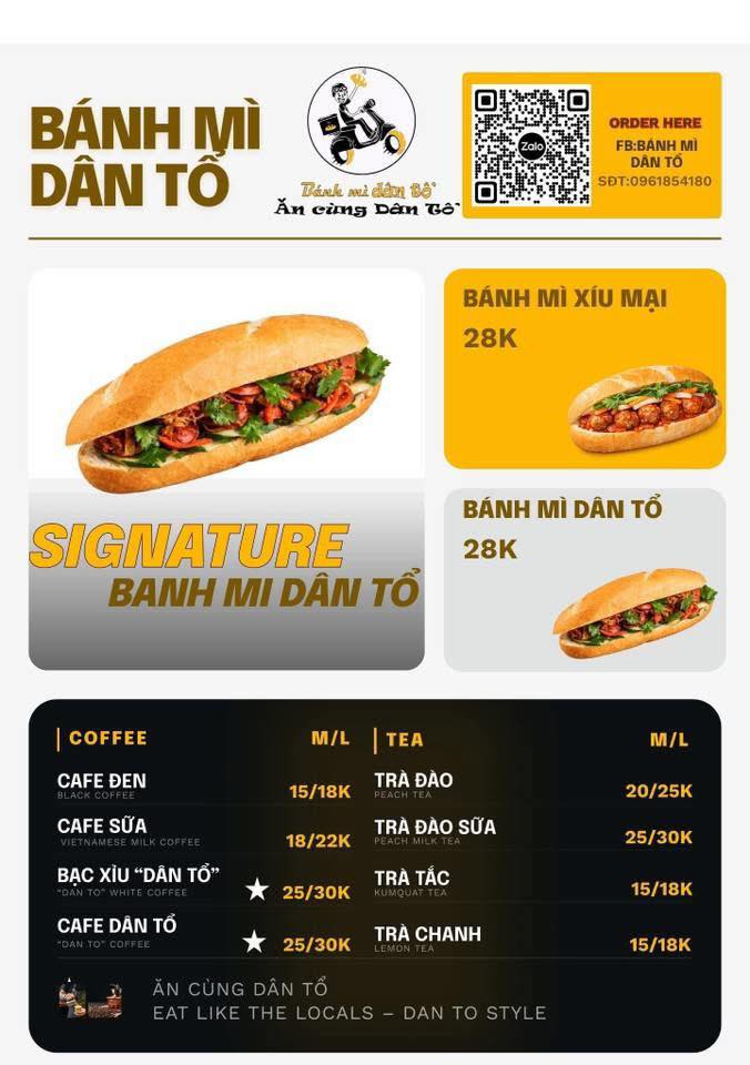 Bánh mì Dân Tổ Hà Nội, bánh mì xíu mại, giao đến 2h đêm tại Toà Bs 8B, giá 28k/ổ. Mời quý anh chị thưởng thức!