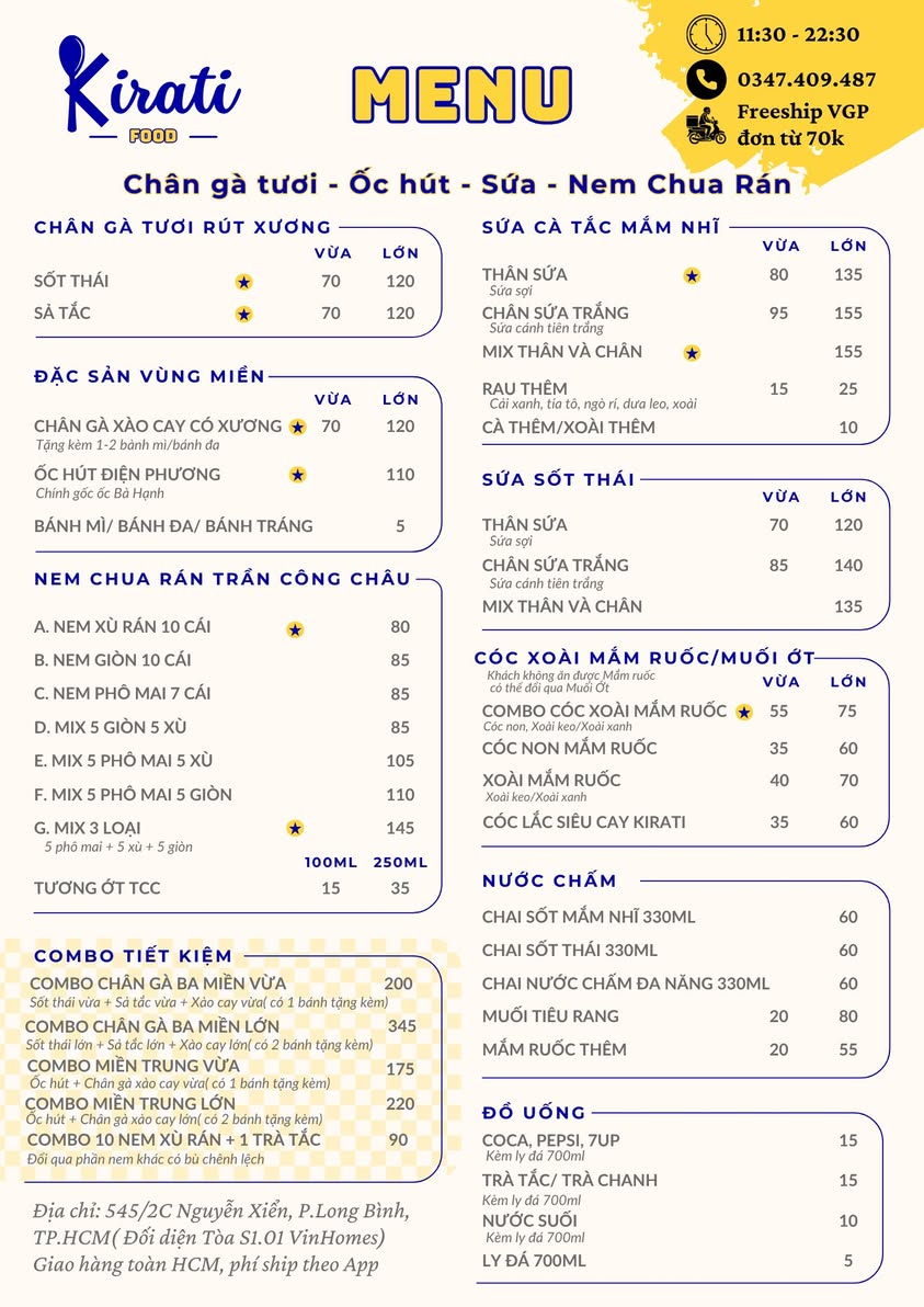 Combo chân gà xào cay và ốc hút miền Trung, nóng hổi, giao tận nơi VinHomes Grand Park. Đơn từ 100k tặng trà tắc, freeship VGP đơn từ 70k.