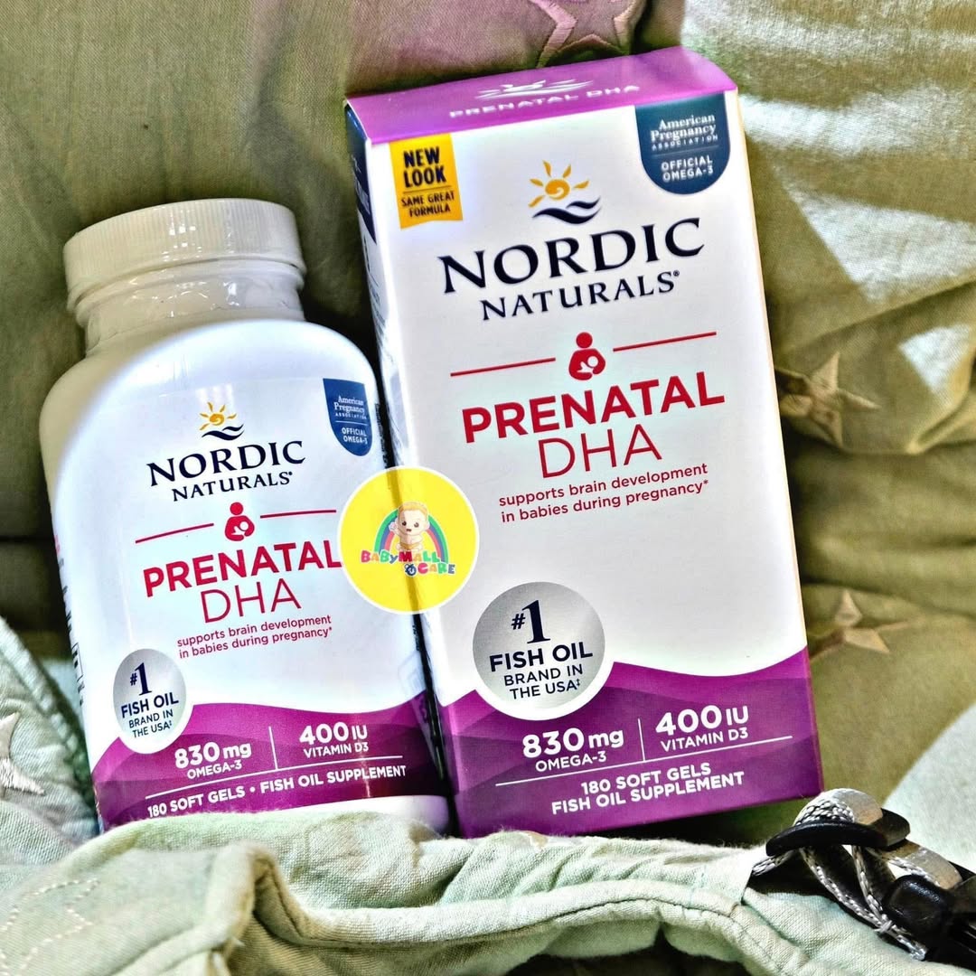 Dầu cá Nordic Bắc Âu giàu DHA, EPA, D3 giúp phát triển trí não, thị giác cho mẹ bầu và trẻ nhỏ. Hàng có sẵn tại BabyMall & Care quận 9.