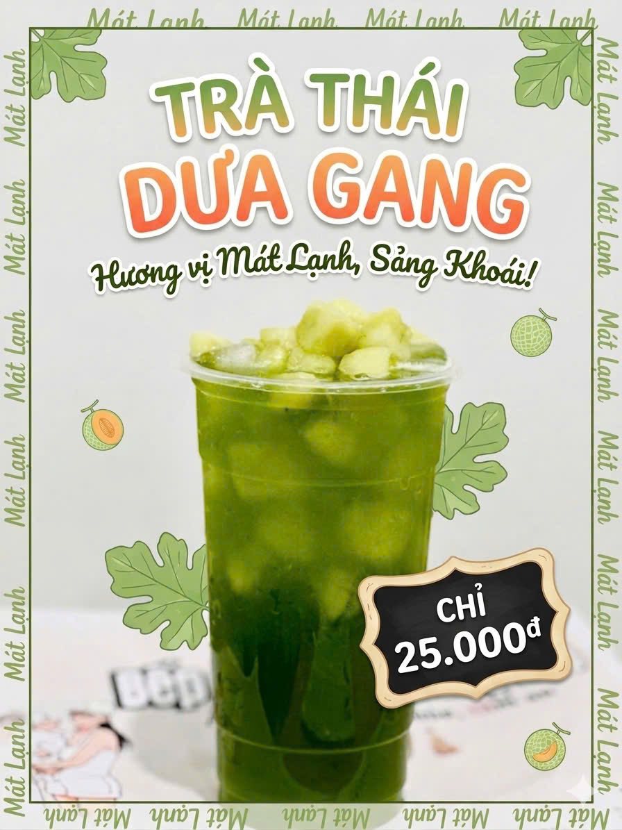 Trà dưa gang mát lạnh chỉ 25k/ly, freeship mọi đơn, giải nhiệt mùa hè, giao hàng nhanh chóng.