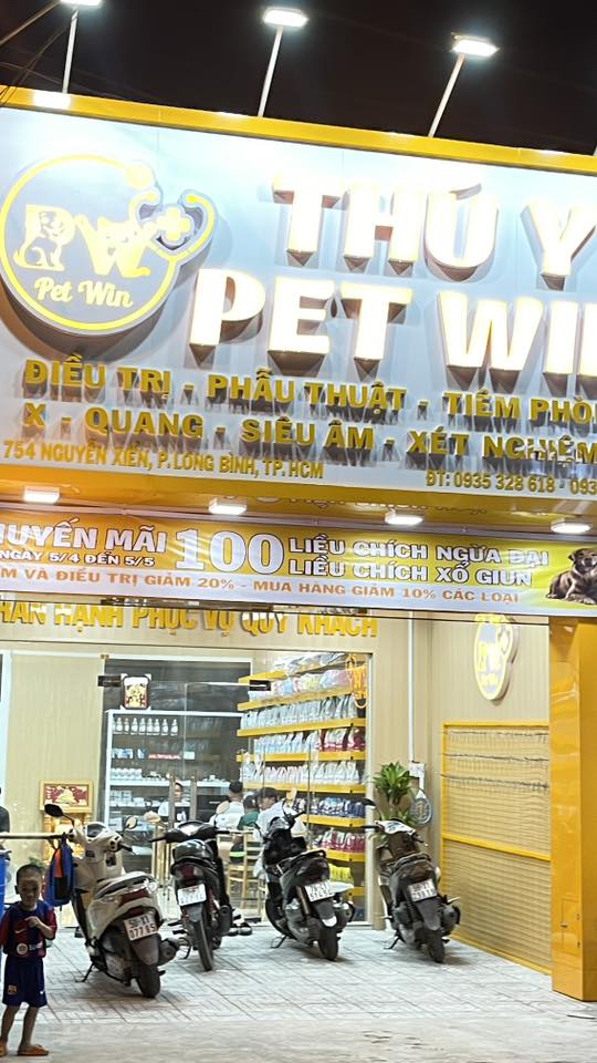 Phòng khám thú y Pet Win mời xổ giun miễn phí cho chó mèo tại 754 Nguyễn Xiển, P. Long Bình, TP HCM. Liên hệ: 0935328618, 0938353227.