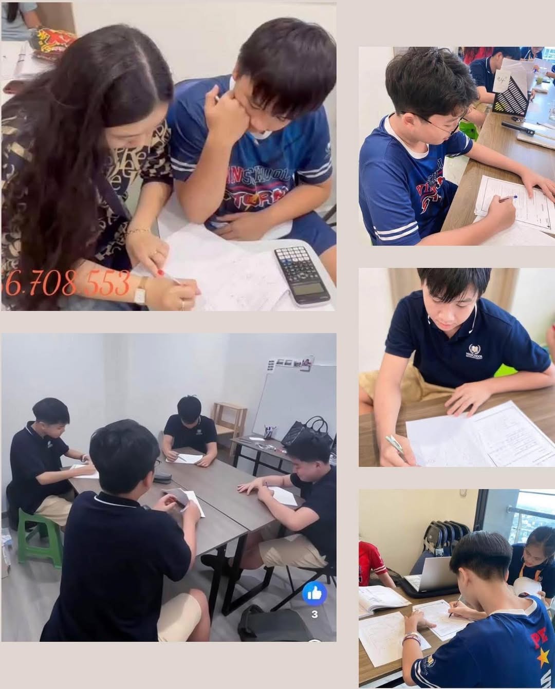 Lớp ôn thi học kỳ 2 chuyên sâu cho học sinh Vinschool tại Vinhome Grand Park, kèm sát từng học sinh, hỗ trợ luyện đề và hệ thống kiến thức trọng tâm.