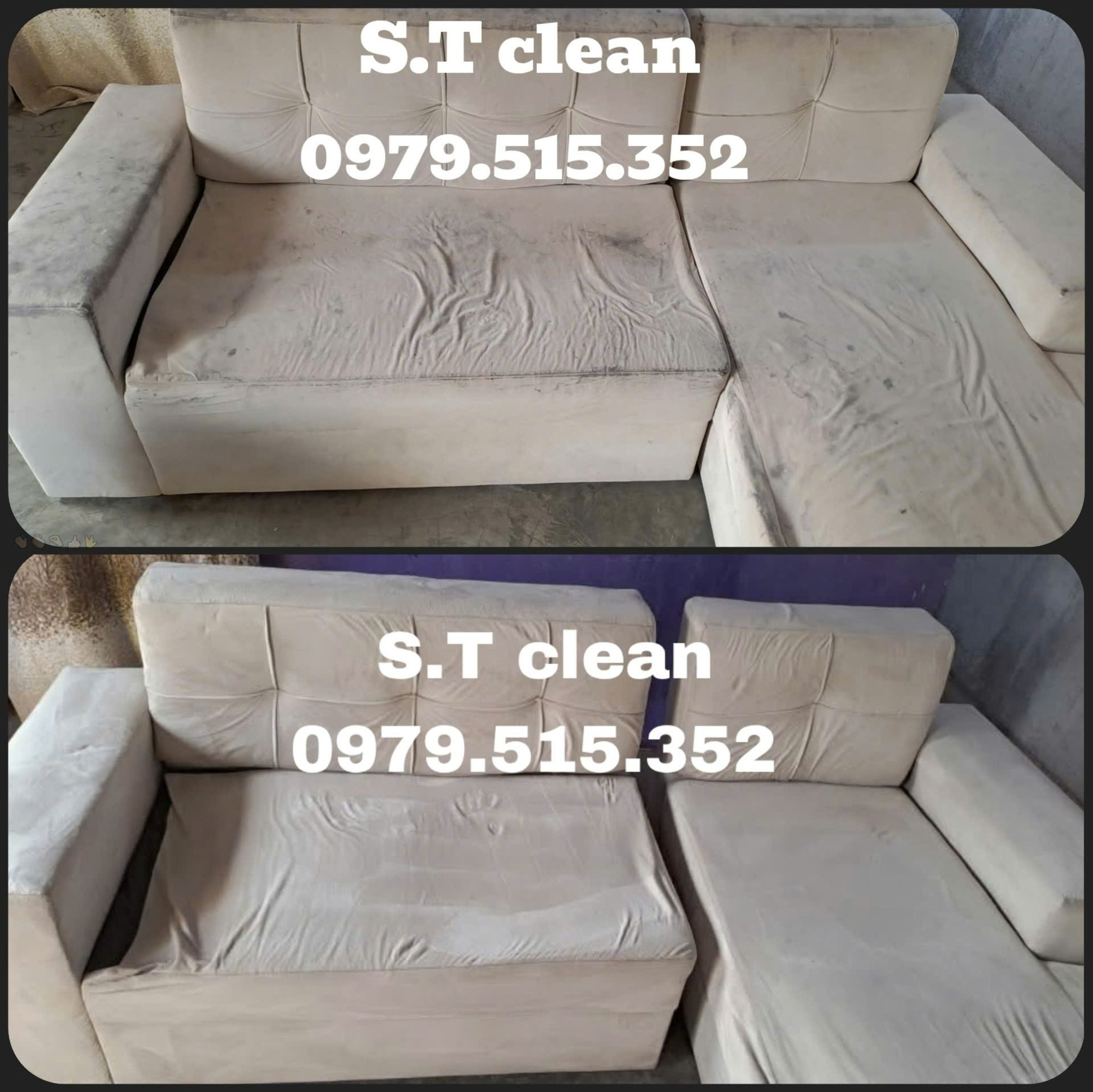 Dịch vụ S.T Clean chuyên giặt sofa, nệm, rèm, thảm tận nơi với dung dịch an toàn cho da, phù hợp gia đình có trẻ nhỏ, thú cưng.