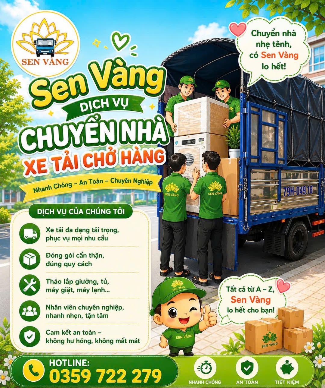 Dịch vụ chuyển nhà, chuyển văn phòng, đóng gói, vận chuyển hàng hóa liên tỉnh, giá cả hợp lý, phục vụ 24/7 tại HCM và các tỉnh.