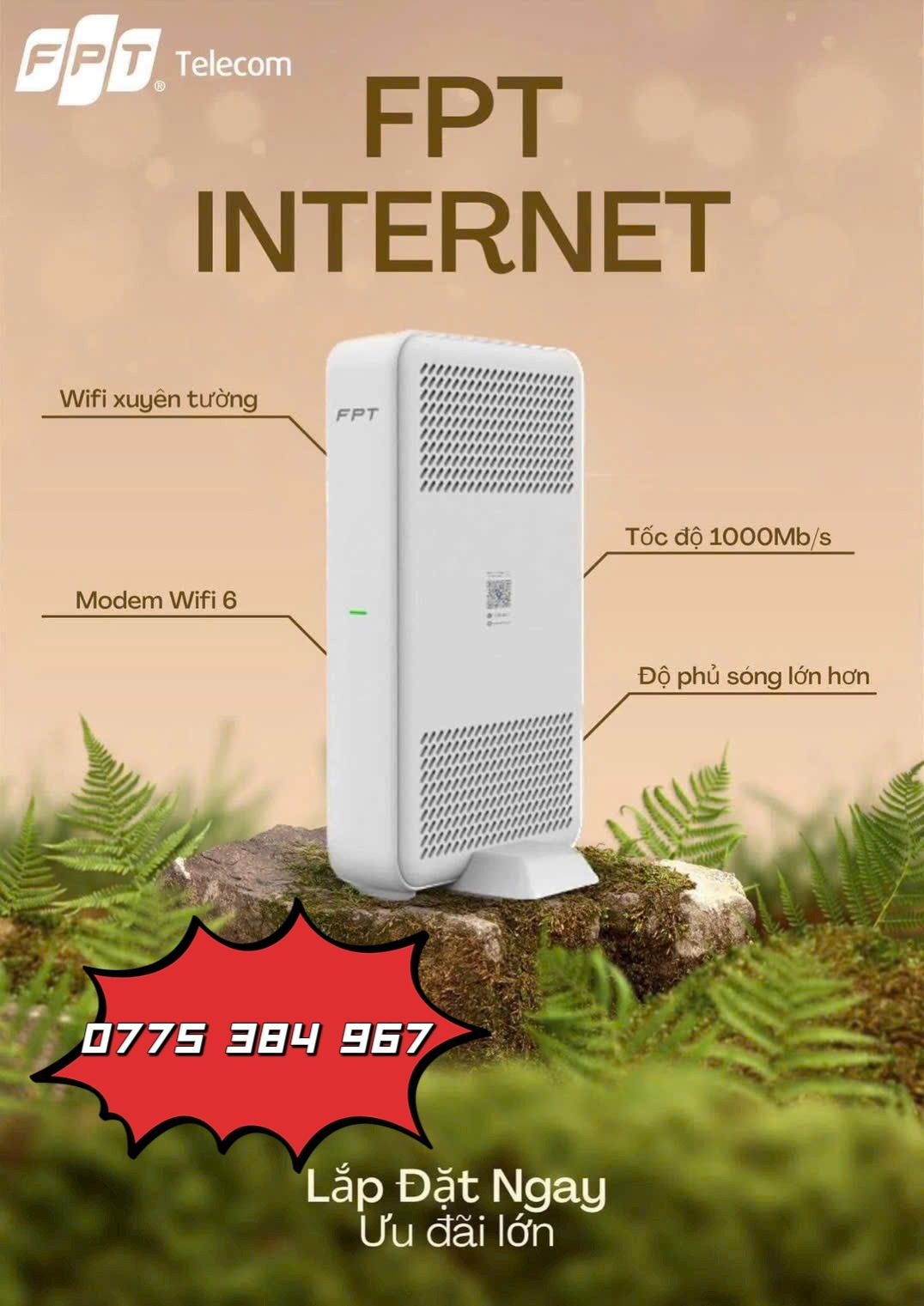 Lắp đặt mạng FPT, wifi mạnh, hỗ trợ camera an ninh, nhiều gói cước phù hợp sinh viên, hộ gia đình, phòng trọ. Hỗ trợ kỹ thuật tận nơi.