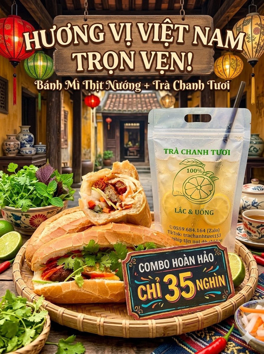 Trà Chanh Tươi giới thiệu đồ ăn sáng và đồ uống cho ngày mới, phù hợp cho cư dân muốn lựa chọn bữa sáng nhanh.