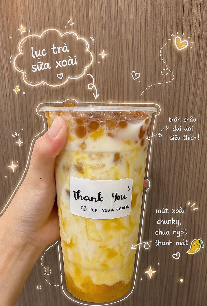 Mua 2 trà sữa xoài tặng 1 trà trái cây tự chọn, áp dụng 18-20/5. Shop giao hàng đến 1h sáng, liên hệ Zalo 0945664748.